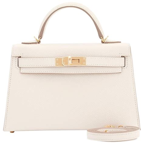 hermes kelly white mini